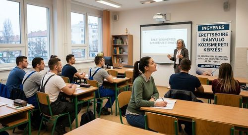 Ingyenes, 2 éves érettségire felkészítő képzés